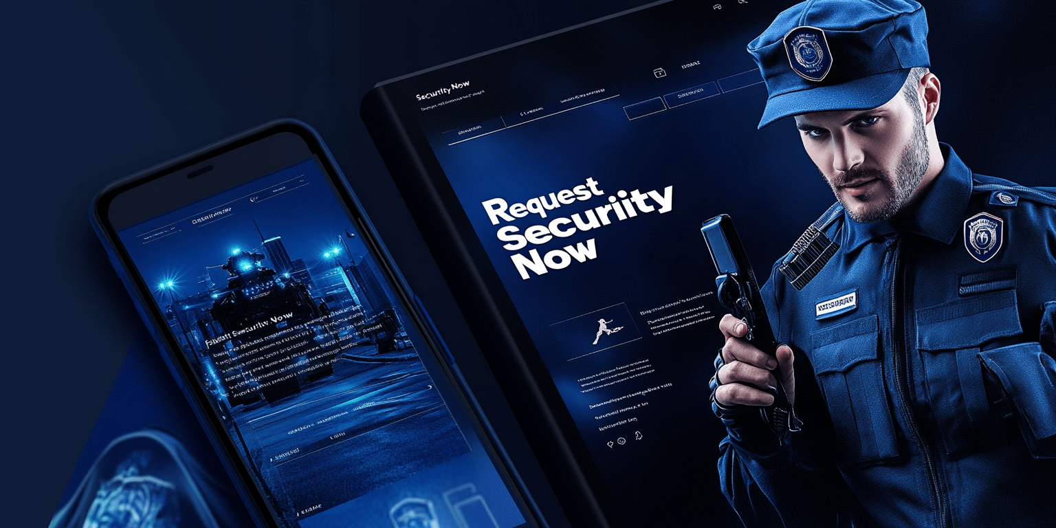 Develop a website for a security company