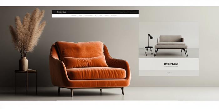 Create a website for a furniture company