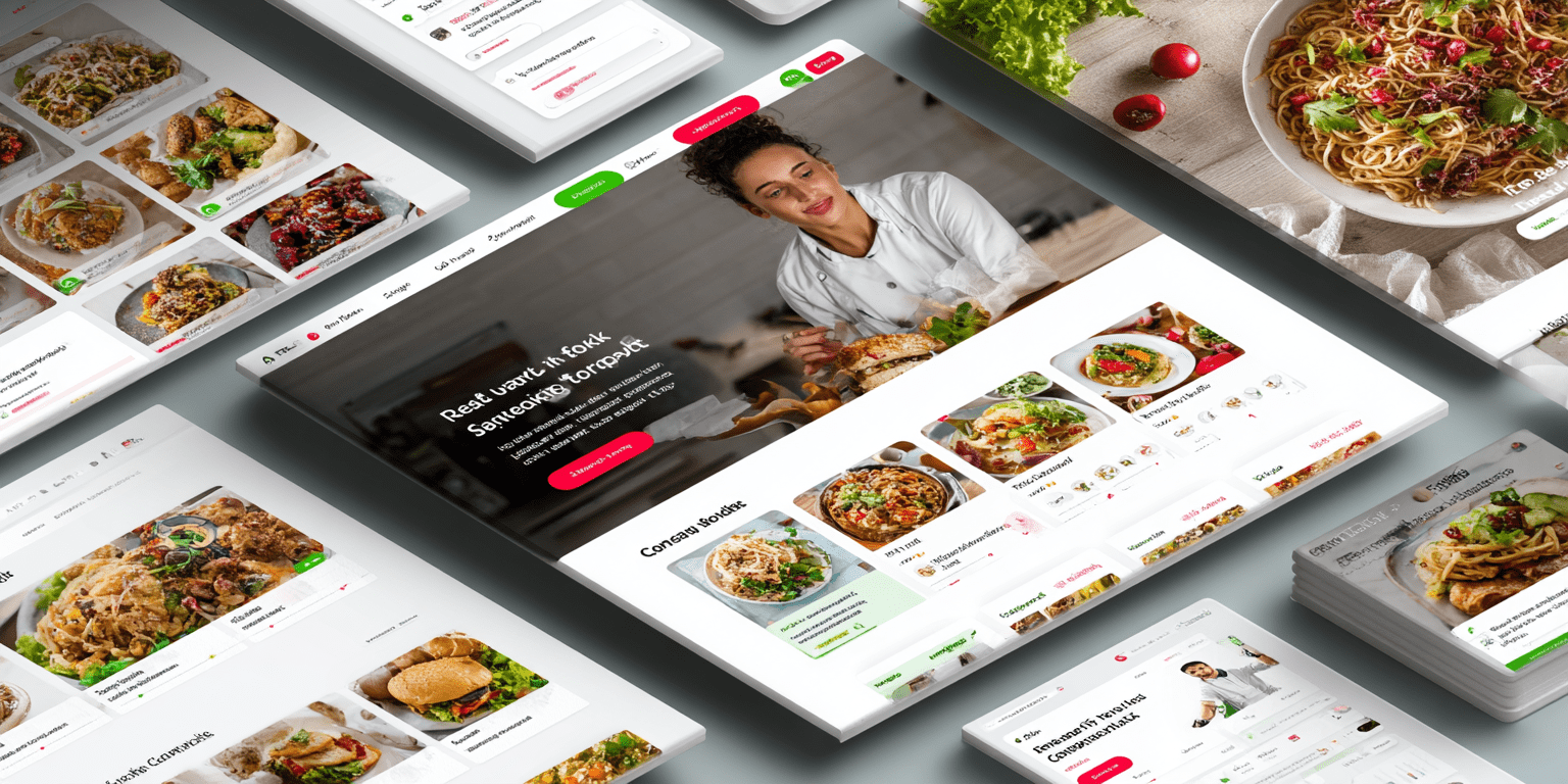 What kind of website should be created for a food delivery service