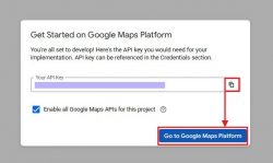 How to get an API key for Google Maps