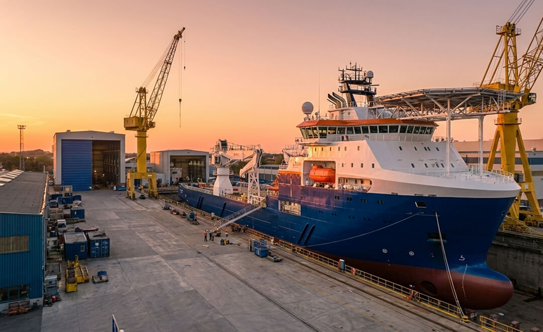 A case on website development for a shipyard